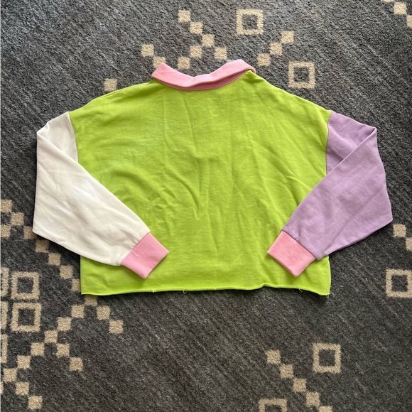 New! Forever 21 90’s cropped color block top sz s - Picture 3 of 3